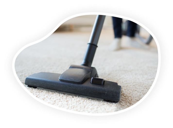 Vacuum cleaner on cream coloured carpet